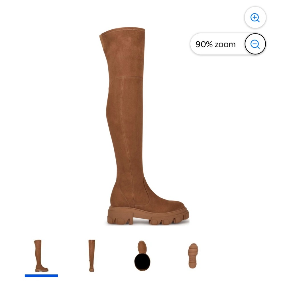 Nine West Brown Over the Knee Boots